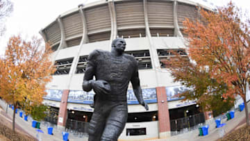 Auburn football fans took to social media to react to an unhinged message board post claiming that the Cam Newton statue should be torn down Mandatory Credit: Christopher Hanewinckel-USA TODAY Sports