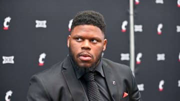 Cincinnati Bearcats sophomore defensive tackle Dontay Corleone during Big 12 Media Day at AT&T Stadium.