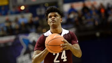 TERRE HAUTE, IN - FEBRUARY 06: Missouri State Bears forward Alize Johnson (24) shoots a free throw during the Missouri Valley Conference (MVC) college basketball game between the Missouri State Bears and the Indiana State Sycamores on February 6, 2018, at the Hulman Center in Terre Haute, Indiana. (Photo by Michael Allio/Icon Sportswire via Getty Images)