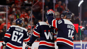 Nicklas Backstrom, Matt Irwin, Washington Capitals Mandatory Credit: Geoff Burke-USA TODAY Sports