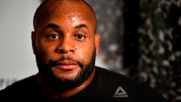 LAS VEGAS, NEVADA - JULY 04: Daniel Cormier holds an open training session for fans and media during the UFC 226 and The Ultimate Fighter Finale Open Workouts at MGM Grand Hotel & Casino on July 4, 2018 in Las Vegas, Nevada. (Photo by Jeff Bottari/Zuffa LLC/Zuffa LLC via Getty Images)