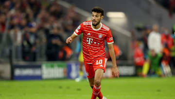 Bayern Munich defender Noussair Mazraoui will miss game against PSG. (Photo by Alexander Hassenstein/Getty Images)