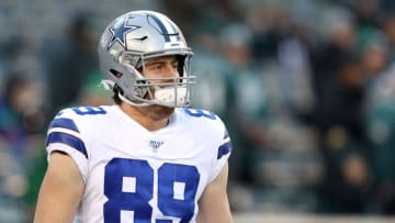 Blake Jarwin #89 of the Dallas Cowboys (Photo by Patrick Smith/Getty Images)