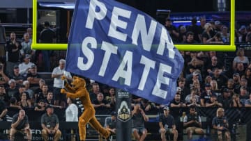 WEST LAFAYETTE, IN - SEPTEMBER 01: The Penn State Nittany Lions mascot is seen during the game against the Purdue Boilermakers at Ross-Ade Stadium on September 1, 2022 in West Lafayette, Indiana. (Photo by Michael Hickey/Getty Images)