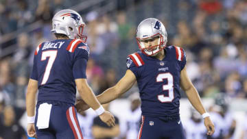 Quinn Nordin of the New England Patriots (Photo by Mitchell Leff/Getty Images)