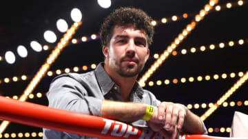 NEW YORK, NEW YORK - MARCH 19: Richard Torrez Jr poses during fight night between Edgar Berlanga and Steve Rolls weigh in at The Hulu Theater at Madison Square Garden on March 19, 2022 in New York, New York. (Photo by Mikey Williams/Top Rank Inc via Getty Images)