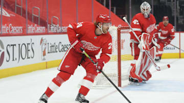 Mar 16, 2021; Detroit, Michigan, USA; Jon Merrill Mandatory Credit: Tim Fuller-USA TODAY Sports