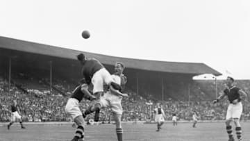 War Cup match between Blackburn and West Ham, 1942.