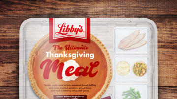Libby's is Pairing Full-Size Pumpkin Pies with Single-Serve Holiday Meals. Image courtesy Libby's