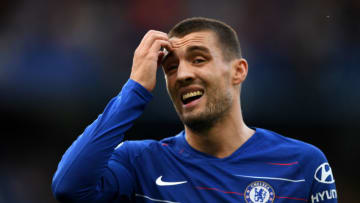 LONDON, ENGLAND - AUGUST 18: Mateo Kovacic of Chelsea looks on during the Premier League match between Chelsea FC and Arsenal FC at Stamford Bridge on August 18, 2018 in London, United Kingdom. (Photo by Shaun Botterill/Getty Images)
