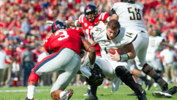 OXFORD, MS - OCTOBER 14: Linebacker DeMarquis Gates