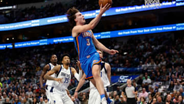 Josh Giddey #3 of the Oklahoma City Thunder (Photo by Tim Heitman/Getty Images)