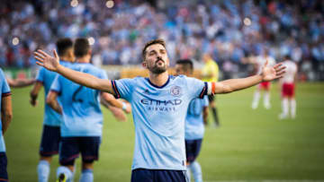BRONX, NY - AUGUST 06: Captain David Villa