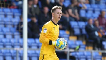 SHREWSBURY, ENGLAND - AUGUST 05: Dean Henderson of Shrewsbury Town in action during the Sky Bet League One match between Shrewsbury Town and Northampton Town at New Meadow on August 5, 2017 in Shrewsbury, England. (Photo by Pete Norton/Getty Images)