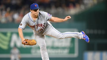 WASHINGTON, DC - SEPTEMBER 20: Jason Vargas #40 of the New York Mets pitches during a baseball game against the Washington Nationals at Nationals Park on September 20, 2018 in Washington, DC. (Photo by Mitchell Layton/Getty Images)