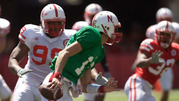 Nebraska football quarterback (Bruce Thorson-USA TODAY Sports)
