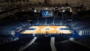 Jan 10, 2015; South Bend, IN, USA; A general view of the Purcell Pavilion before the game between the Notre Dame Fighting Irish and the Virginia Cavaliers. Virginia won 62-56. Mandatory Credit: Matt Cashore-USA TODAY Sports