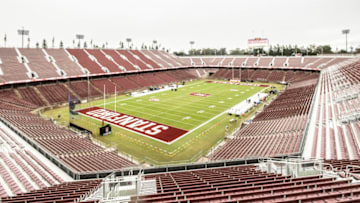 PALO ALTO, CA - NOVEMBER 30: A general view of Stanford Stadium prior to an NCAA football game between the Notre Dame Fighting Irish and the Stanford Cardinal on November 30, 2019 in Palo Alto, California. (Photo by David Madison/Getty Images)