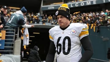 Nov 29, 2015; Seattle, WA, USA; Pittsburgh Steelers long snapper Greg Warren (60) walks onto the field before the game against the Seattle Seahawks at CenturyLink Field. Mandatory Credit: Scott Olmos-USA TODAY Sports