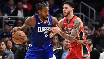 Kawhi Leonard, Lonzo Ball, Chicago Bulls Mandatory Credit: Robert Hanashiro-USA TODAY Sports