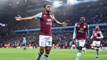 BIRMINGHAM, ENGLAND - OCTOBER 30: Ahmed El Mohamady of Aston Villa celebrates after scoring his team's second goal during the Carabao Cup Round of 16 match between Aston Villa and Wolverhampton Wanderers at Villa Park on October 30, 2019 in Birmingham, England. (Photo by Nathan Stirk/Getty Images)