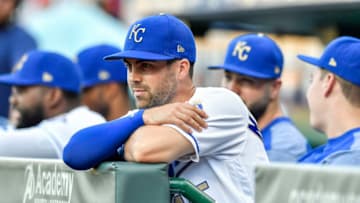 The Kansas City Royals' Whit Merrifield during a game against the Boston Red Sox on Friday, July 6, 2018, at Kauffman Stadium in Kansas City, Mo. (John Sleezer/Kansas City Star/TNS via Getty Images)