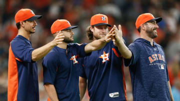 HOUSTON, TX - JULY 08: Houston Astros starting pitchers (Photo by Bob Levey/Getty Images)