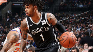 Brooklyn Nets D'Angelo Russell. Mandatory Copyright Notice: Copyright 2018 NBAE (Photo by Nathaniel S. Butler/NBAE via Getty Images)