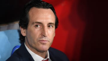 NAPLES, ITALY - APRIL 18: Unai Emery, manager of Arsenal looks on during the UEFA Europa League Quarter Final Second Leg match between S.S.C. Napoli and Arsenal at Stadio San Paolo on April 18, 2019 in Naples, Italy. (Photo by Stuart Franklin/Getty Images)