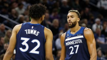 Karl-Anthony Towns, Rudy Gobert, Minnesota Timberwolves (Photo by David Berding/Getty Images)