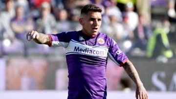 ARTEMIO FRANCHI STADIUM, FLORENCE, ITALY - 2022/04/16: Lucas Torreira of ACF Fiorentina reacts during the Serie A 2021/2022 football match between ACF Fiorentina and Venezia FC. Fiorentina won 1-0 over Venezia. (Photo by Andrea Staccioli/Insidefoto/LightRocket via Getty Images)