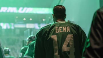 Dec 23, 2016; Dallas, TX, USA; Dallas Stars left wing Jamie Benn (14) takes the ice before the game against the Los Angeles Kings at the American Airlines Center. Mandatory Credit: Jerome Miron-USA TODAY Sports