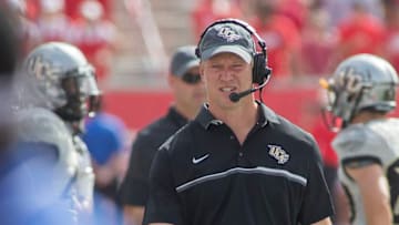 HOUSTON, TX - OCTOBER 29: Scott Frost, head coach of the University of Central Florida Knight walks the sidelines during the second quarter of his team's game against the University of Houston Cougars at TDECU Stadium on October 29, 2016 in Houston, Texas. (Photo by Richard Carson/Getty Images)