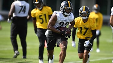 Najee Harris, Pittsburgh Steelers. (Mandatory Credit: Karl Roster/Handout Photo via USA TODAY Sports)
