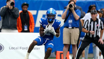 Auburn footballSep 10, 2022; Atlanta, Georgia, USA; Georgia State Panthers wide receiver Jamari Thrash (2) catches a two-point conversion against the North Carolina Tar Heels in the second half at Center Parc Stadium. Mandatory Credit: Brett Davis-USA TODAY Sports