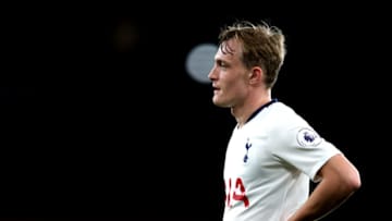 LONDON, ENGLAND - AUGUST 31: Oliver Skipp of Tottenham Hotspur looks on during the Premier League 2 match between Arsenal and Tottenham Hotspur at Emirates Stadium on August 31, 2018 in London, England. (Photo by James Chance/Getty Images)