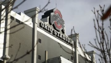 Nov 29, 2014; Columbus, OH, USA; General view outside prior to the game between Michigan Wolverines and Ohio State Buckeyes at Ohio Stadium. Mandatory Credit: Joe Maiorana-USA TODAY Sports