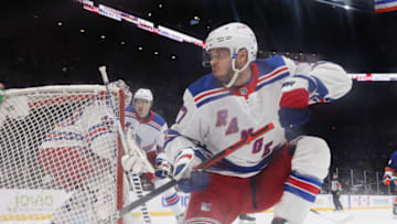 Tony DeAngelo #77 of the New York Rangers(Photo by Bruce Bennett/Getty Images)