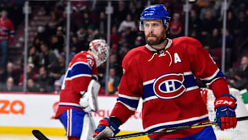 Shea Weber #6 of the Montreal Canadiens skates during the NHL game against the Nashville Predators at the Bell Centre on March 2, 2017 in Montreal, Quebec, Canada. The Montreal Canadiens defeated the Nashville Predators 2-1. (Photo by Minas Panagiotakis/Getty Images)