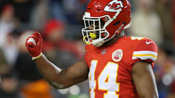 Kansas City Chiefs linebacker Dorian O'Daniel (44) (Photo by Scott Winters/Icon Sportswire via Getty Images)
