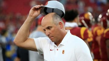 Clay Helton, USC football (Photo by Sean M. Haffey/Getty Images)