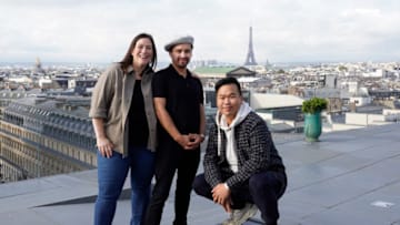 TOP CHEF -- "Fin" Episode 2014 -- Pictured: (l-r) Sara Bradley, Gabriel Rodriguez, Buddha Lo -- (Photo by: Fred Jagueneau/Bravo)