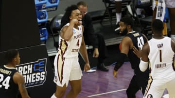 Florida State Seminoles guard Scottie Barnes (4) Mandatory Credit: Albert Cesare/IndyStar via USA TODAY Sports