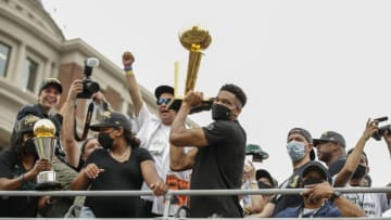Bucks forward Giannis Antetokounmpo. (Kamil Krzaczynski-USA TODAY Sports)