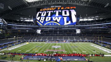 Dec 31, 2015; Arlington, TX, USA; A general view of the field before the 2015 CFP semifinal at the Cotton Bowl between the Michigan State Spartans and Alabama Crimson Tide at AT&T Stadium. Mandatory Credit: Erich Schlegel-USA TODAY Sports