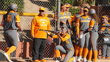 Feb 24, 2022; Cathedral City, CA, USA; During the Mary Nutter Collegiate Classic at Big League Dreams. Mandatory Credit: Kirby Lee-USA TODAY Sports