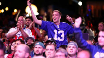 PHILADELPHIA, PA - APRIL 27: A Giants fan (Photo by Elsa/Getty Images)