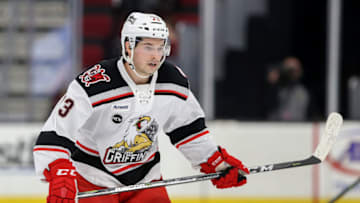 CLEVELAND, OH - FEBRUARY 02: Grand Rapids Griffins left wing Matt Puempel (73) on the ice during the second period of the American Hockey League game between the Grand Rapids Griffins and Cleveland Monsters on February 2, 2018, at Quicken Loans Arena in Cleveland, OH. Grand Rapids defeated Cleveland 4-2. (Photo by Frank Jansky/Icon Sportswire via Getty Images)