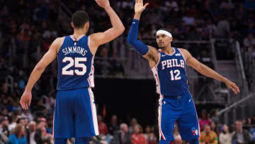 Ben Simmons, Tobias Harris, Chicago Bulls Mandatory Credit: Tim Fuller-USA TODAY Sports