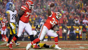 KANSAS CITY, MP - JANUARY 15: Running back Spencer Ware